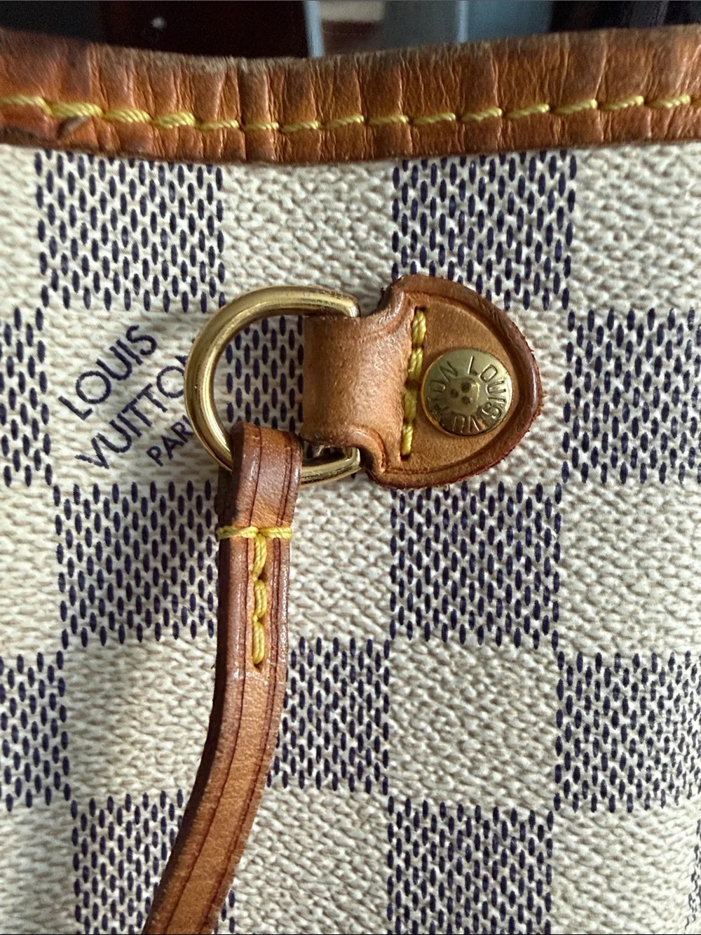 Authentic Louis Vuitton Damier Azur Neverfull PM